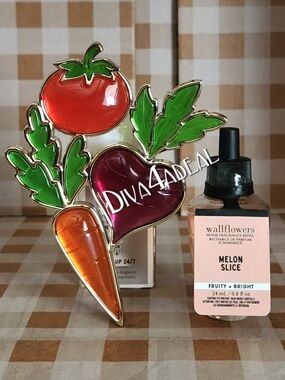 Bath & Body Works VEGGIE CLUSTER Nightlight Wallflower Plug 2PC Bundle
